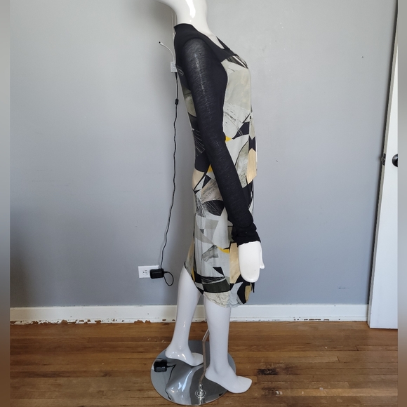 Helmut Lang Printed Dress, VGUC, Size L - Picture 3 of 8